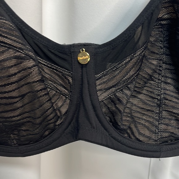 Parfait Underwire Black and Nude Bra 34FF - Picture 2 of 7